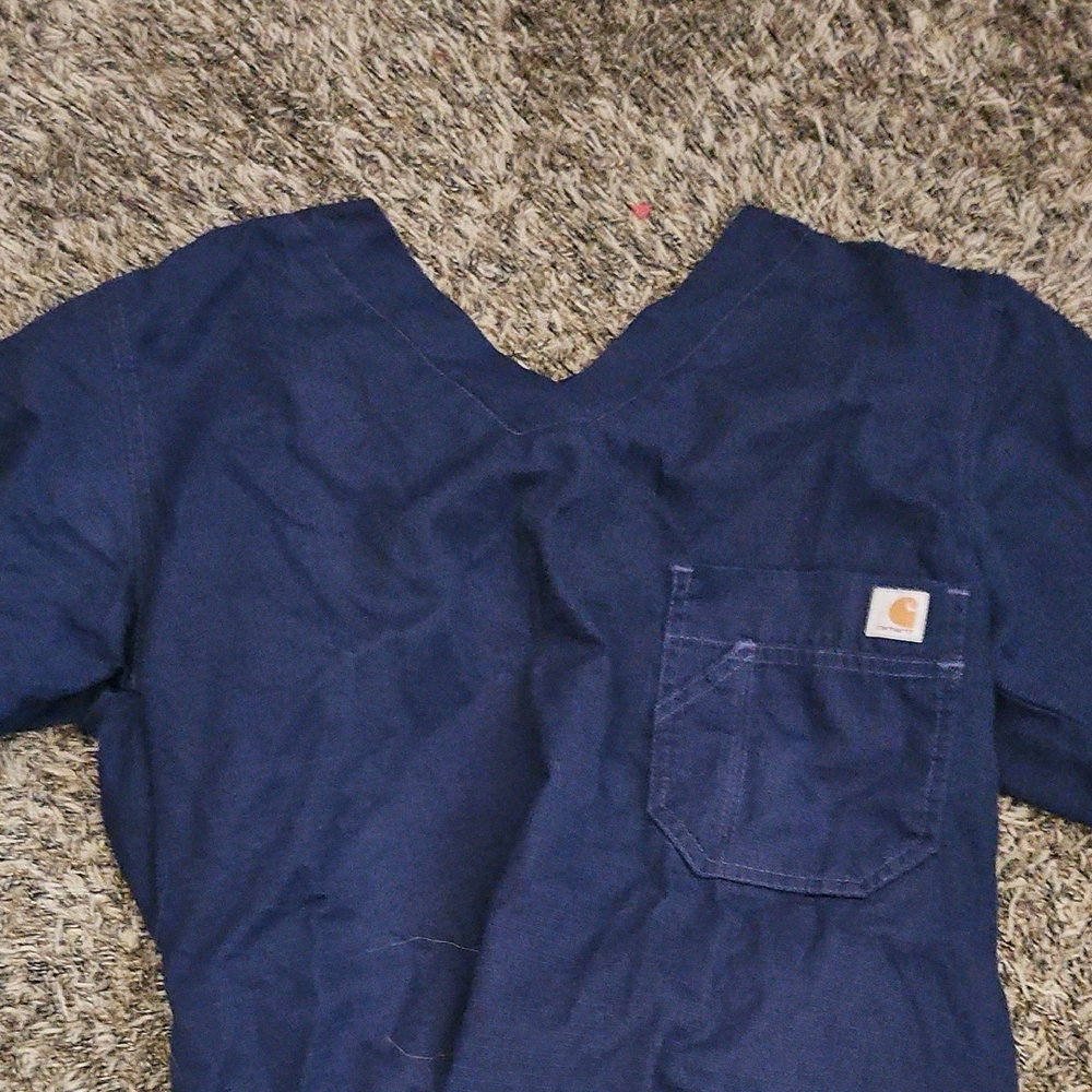 Carhartt Dark Blue V-Neck Top
